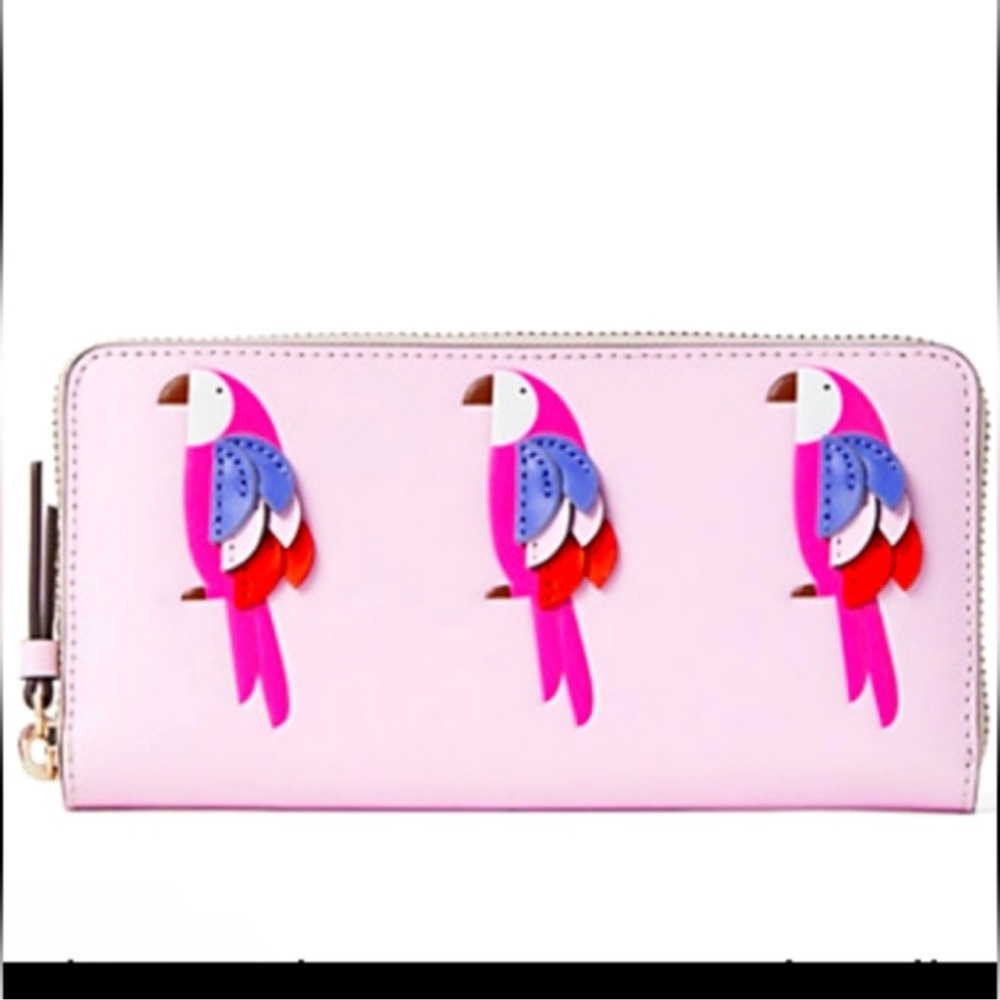 Kate Spade ♠️ Lg Continental Wallet in flock party